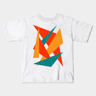 Abstract triangle lines Kids T-Shirt